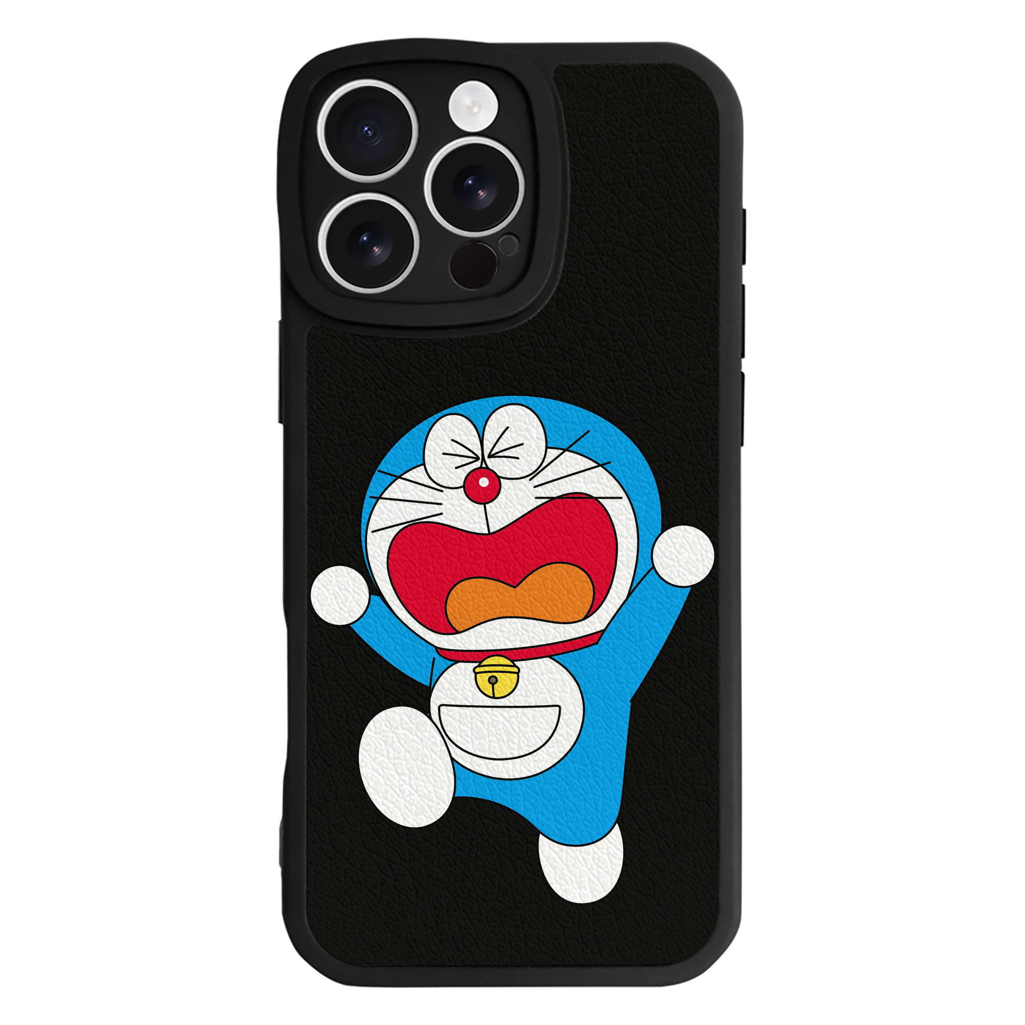 （画像用） ドラえもん Doraemon 【iPhone 16シリーズ対応】シリコンスマホケース（レザー調） 材質：シリコン